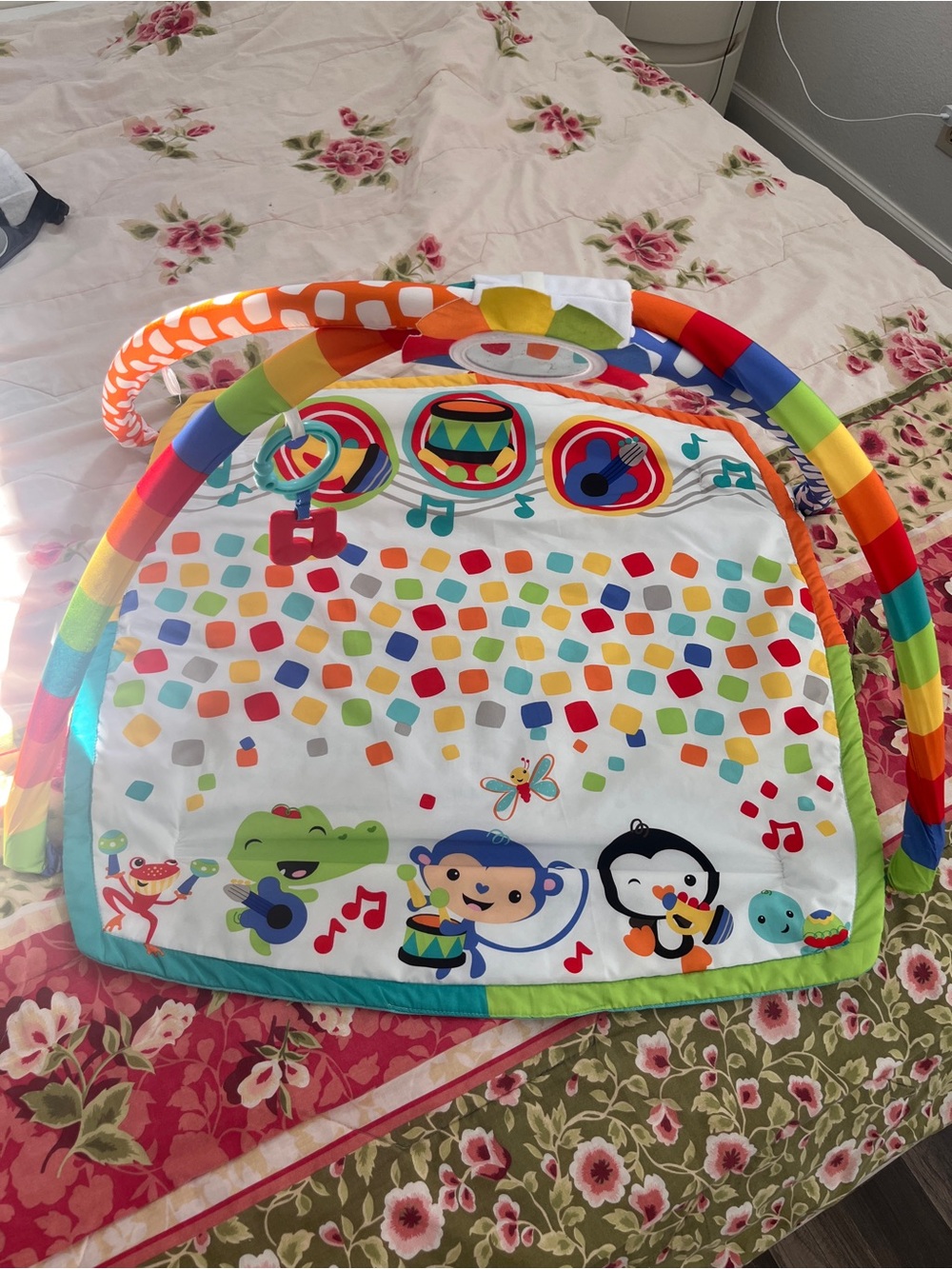 Multicolor Baby Activity Play Gym with Musical Animal Toys